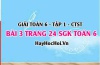 Giải bài 3 trang 24 Toán 6 Tập 1 SGK Chân trời sáng tạo: Phép chia có dư